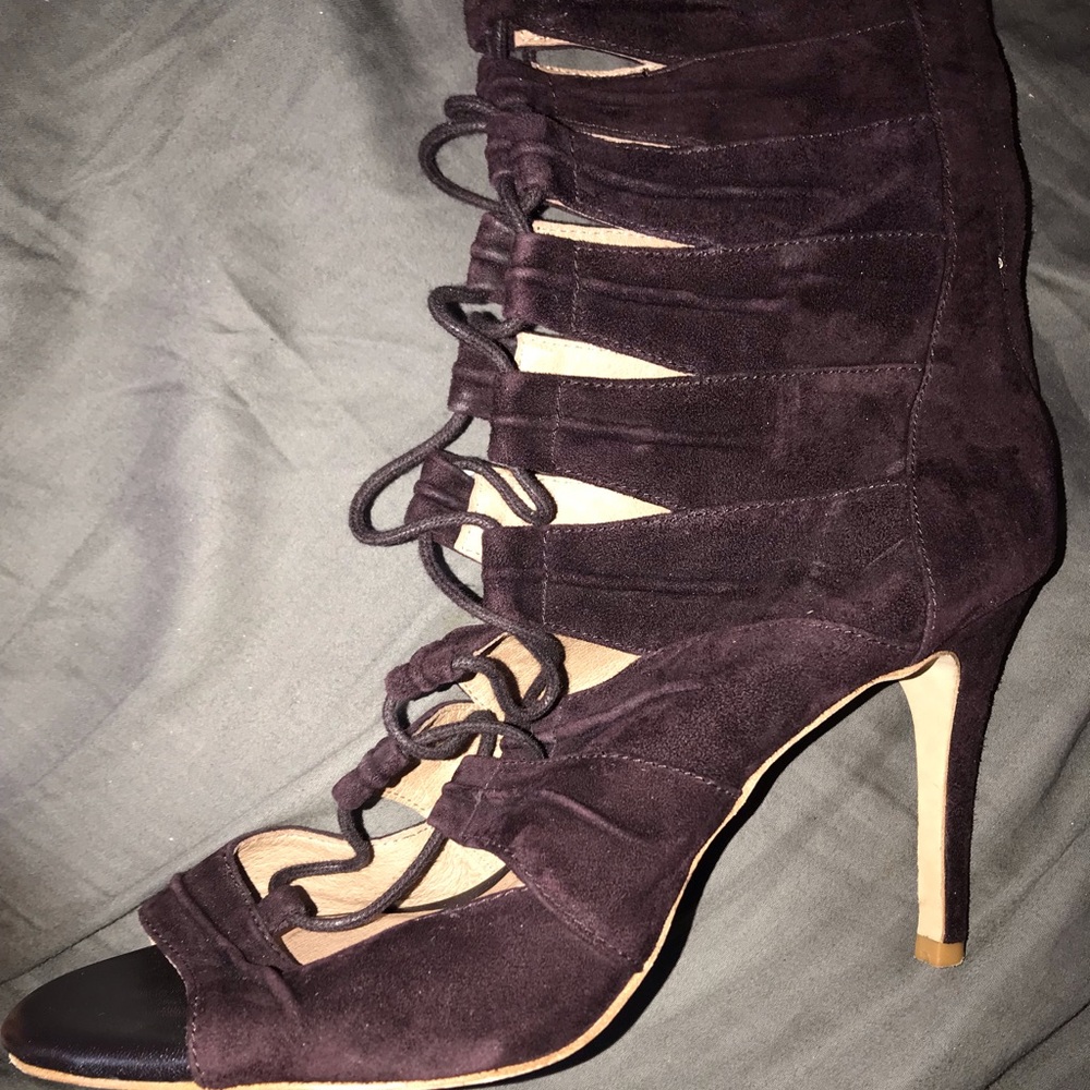 Worn once joie suede shoes